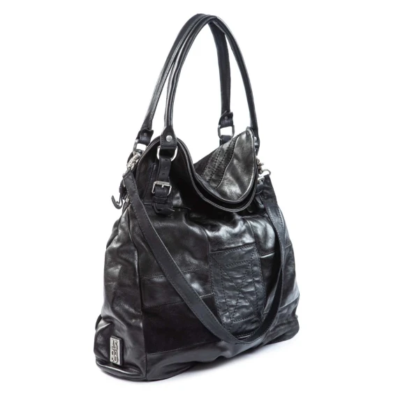shopper PATCHWORK nero