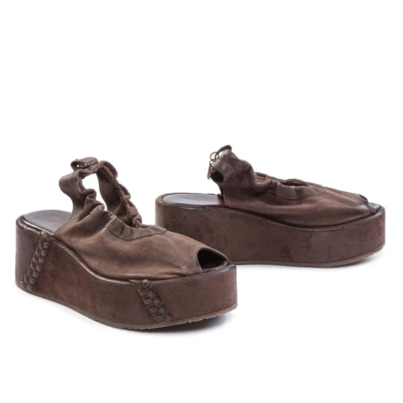 MANOLA elastic ebony wedges