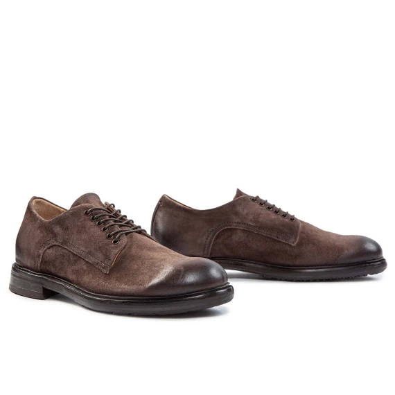 ROGER lace-up shoes in ebony leather