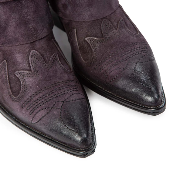 camperos anelli in camoscio viola muse
