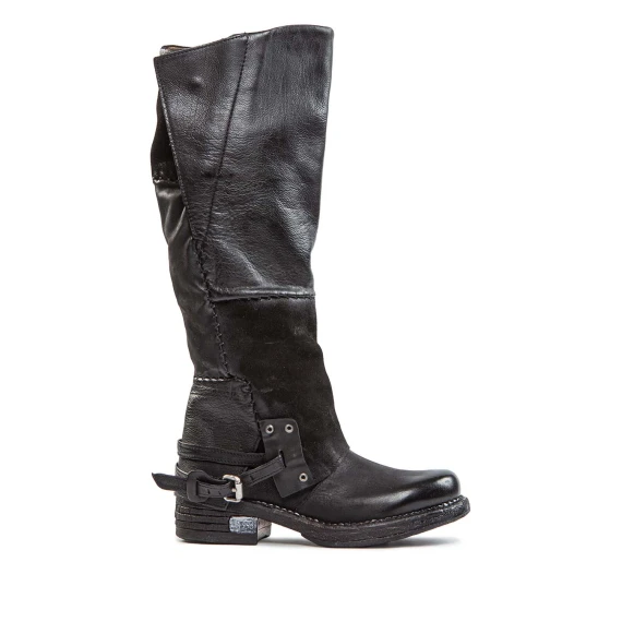 stivali POWER in pelle nera