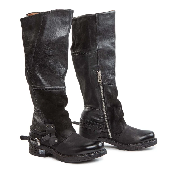 POWER boots in black leather