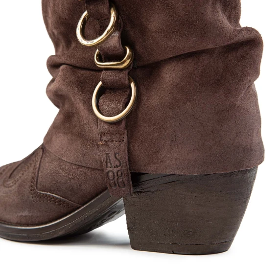 Camperos with ebony suede rings