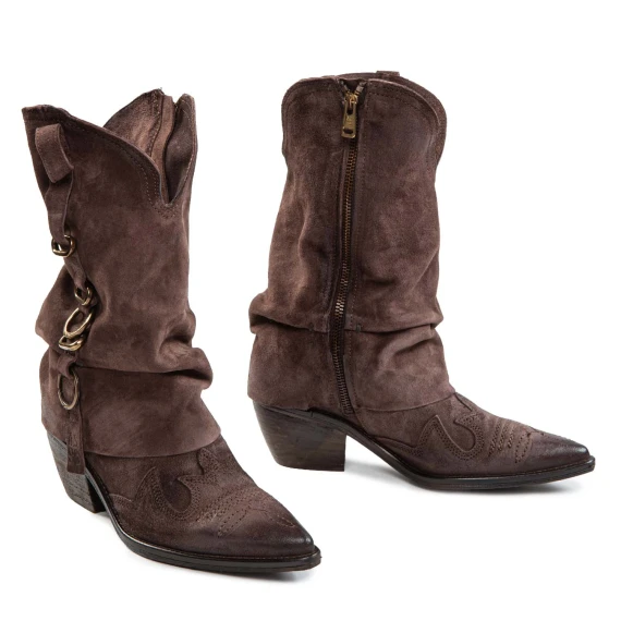 Camperos with ebony suede rings