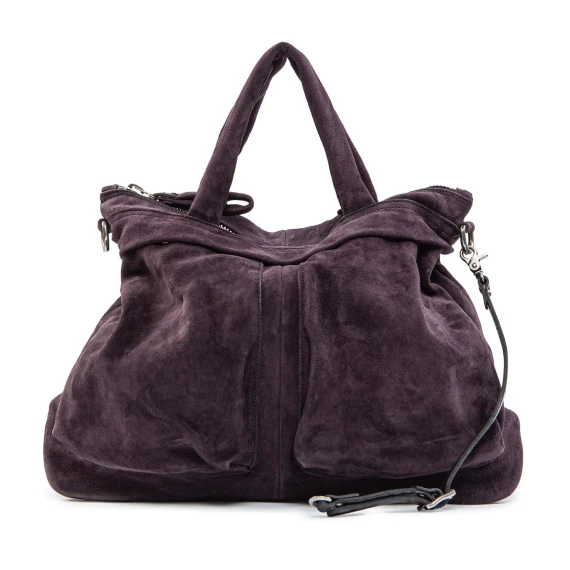 cartella con tasche esterne viola