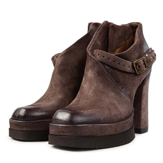 VIXI ankle boots in ebony leather