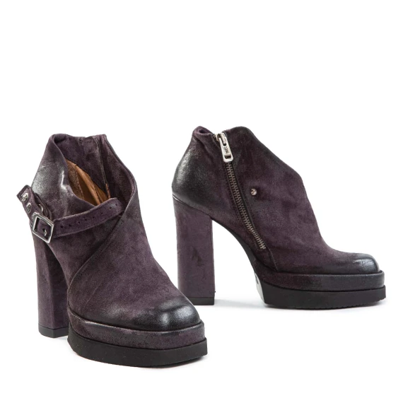 VIXI purple leather ankle boots