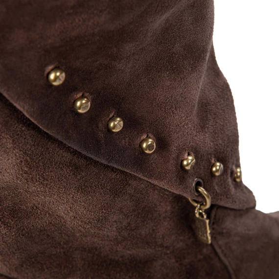 DIBLA biker boots with ebony suede studs