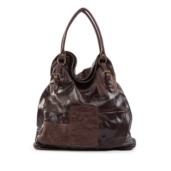 CHRISTA shopper, ebony leather a.s.98