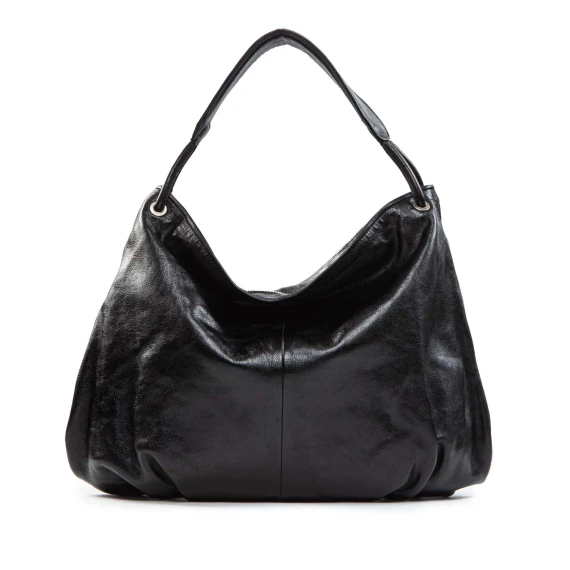 DUAL black leather shoulder bag a.s.98