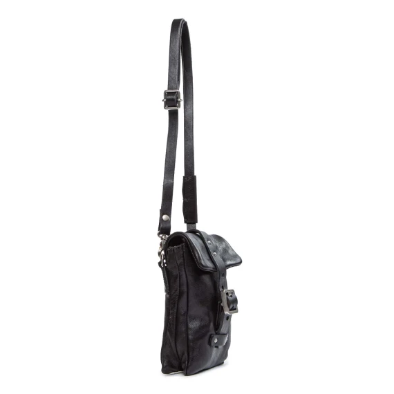 DAI black leather bag