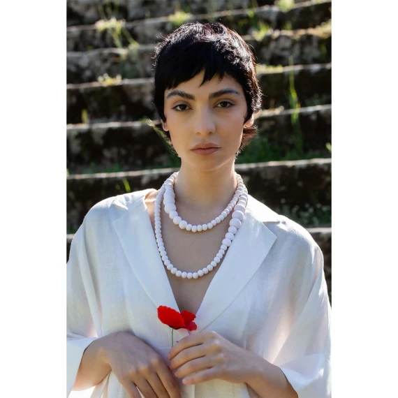 collana PERLE bianca