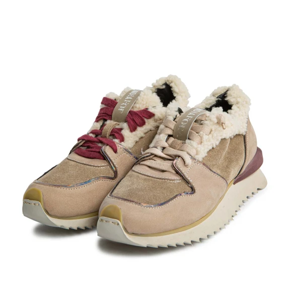 RUFFLE fur sneakers