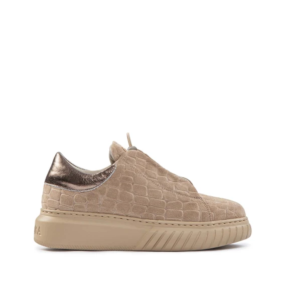 sneakers LIBI stampa cocco in suede natural