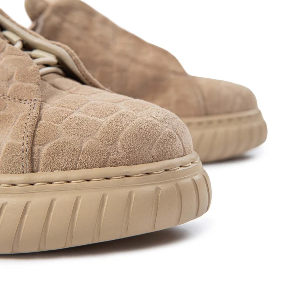 sneakers LIBI stampa cocco in suede natural