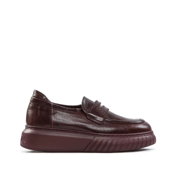 mocassino MOKA in pelle bordeaux andìafora
