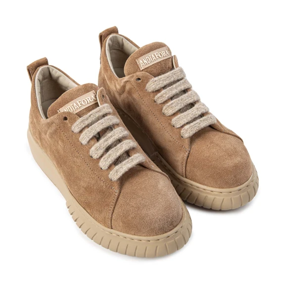 ELEN sneakers in natural suede andìafora