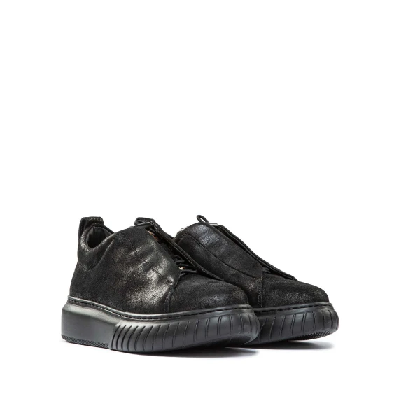 Black LIBI low-top sneakers andìafora