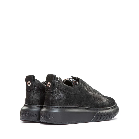 Black LIBI low-top sneakers andìafora
