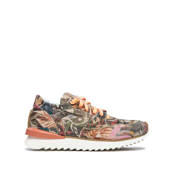Sneakers basse floreali multicolore
