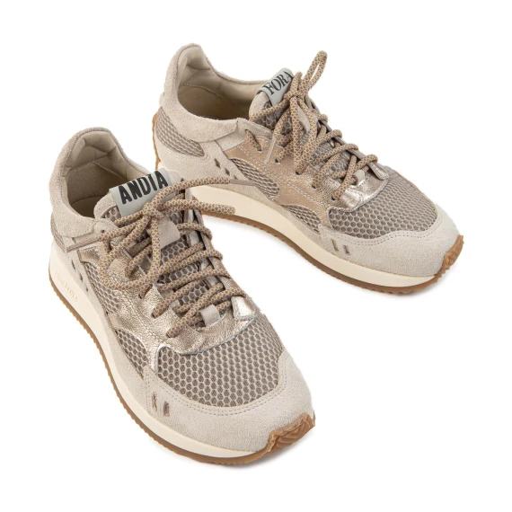 sneakers HOTY in pelle ghiaccio