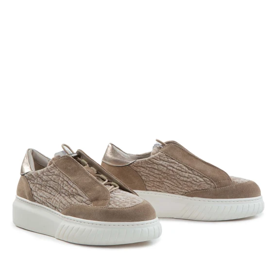 sneakers IVOR in suede camel