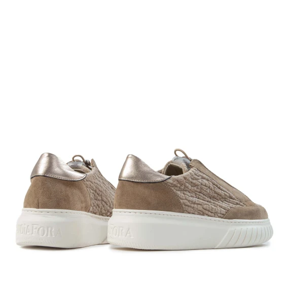 sneakers IVOR in suede camel