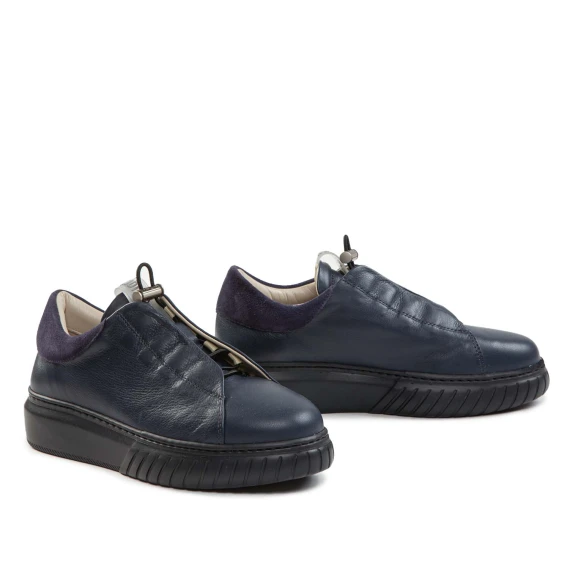 sneakers LIBI CUT in pelle blu