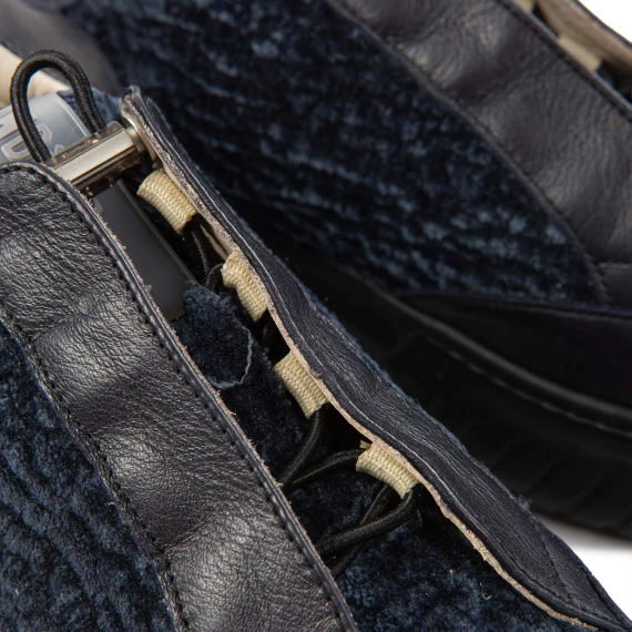 sneakers IVOR in suede blu