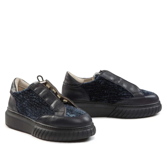 sneakers IVOR in suede blu