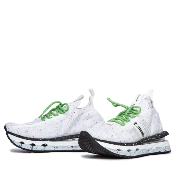 snaekers NIKHO in tessuto bianco