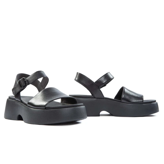 black leather band wedge