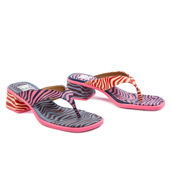 zebra twins flip flops