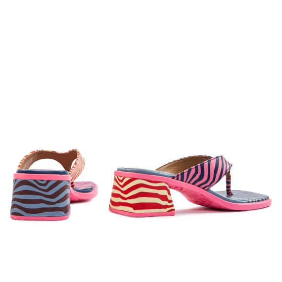 zebra twins flip flops