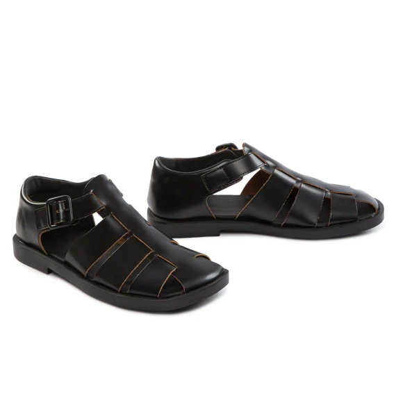 scarpe DON in pelle nera