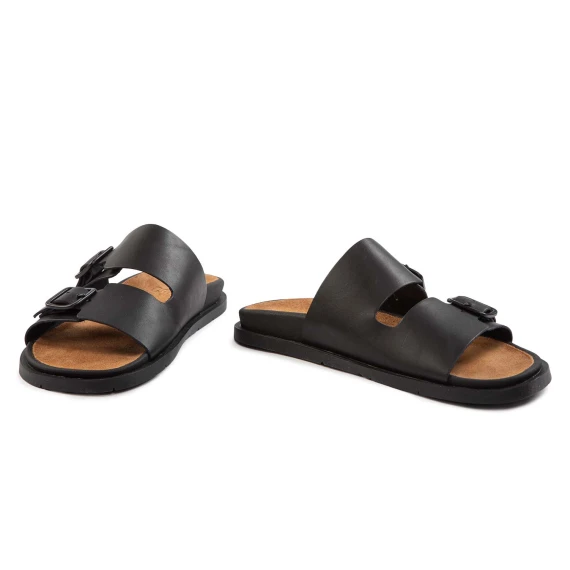 LLUC Black Fussbett Clogs