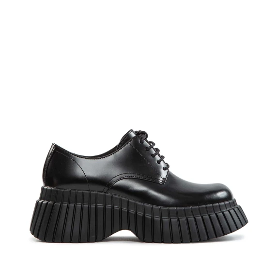 black leather PIX lace-up shoes camper