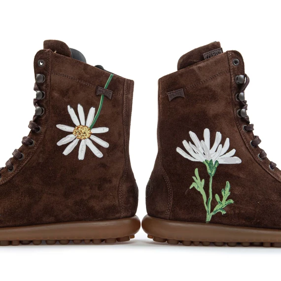 Stivaletti Twins in pelle scamosciata camper