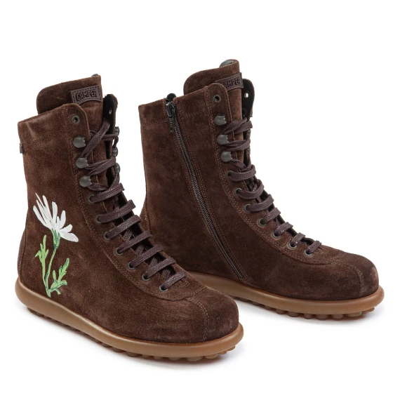 Stivaletti Twins in pelle scamosciata camper