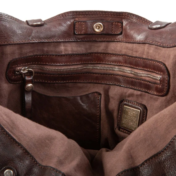 shopper LIDIA testa di moro con borchie e strass