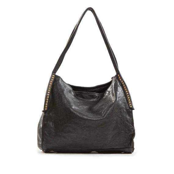 shopper VIOLA in pelle nera