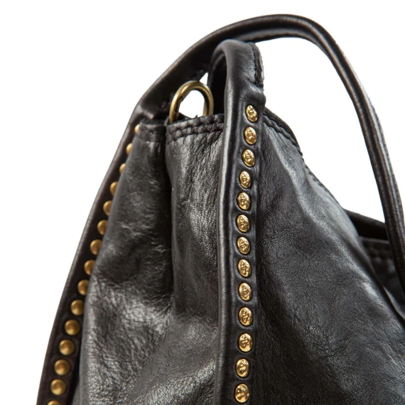 shopper VIOLA in pelle nera