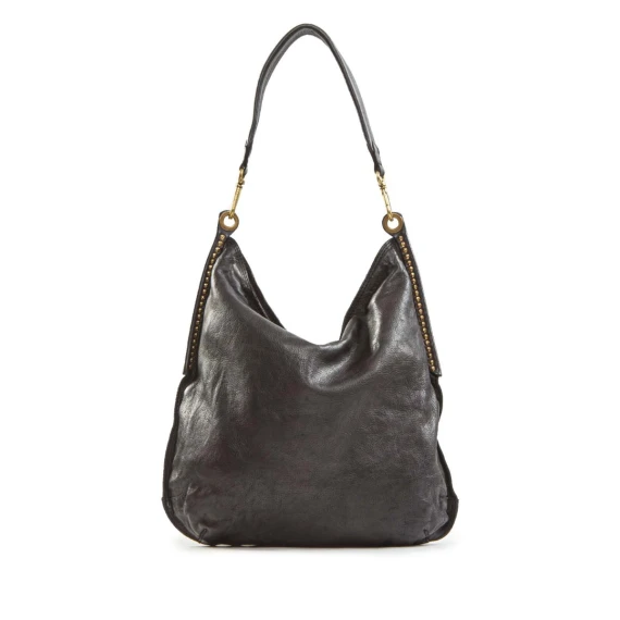 monospalla MIRIAM in pelle nera