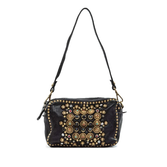 bauletto mini borchie nero