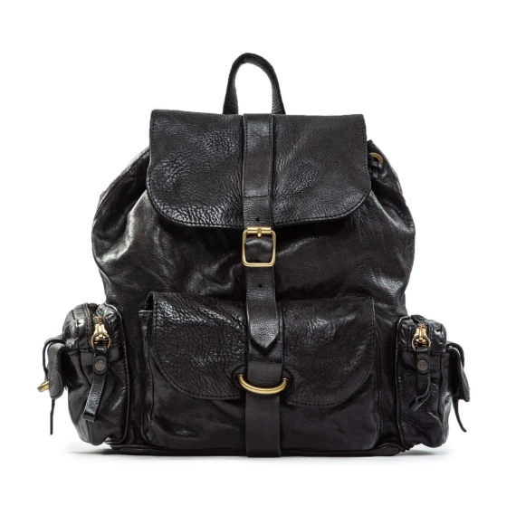 zaino KAREN in pelle nera