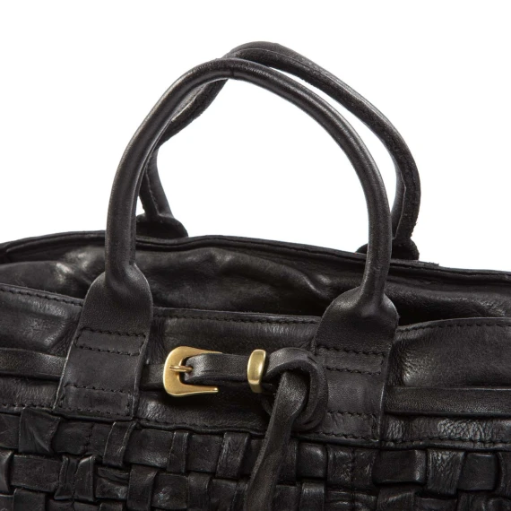 PENELOPE shopper in black leather