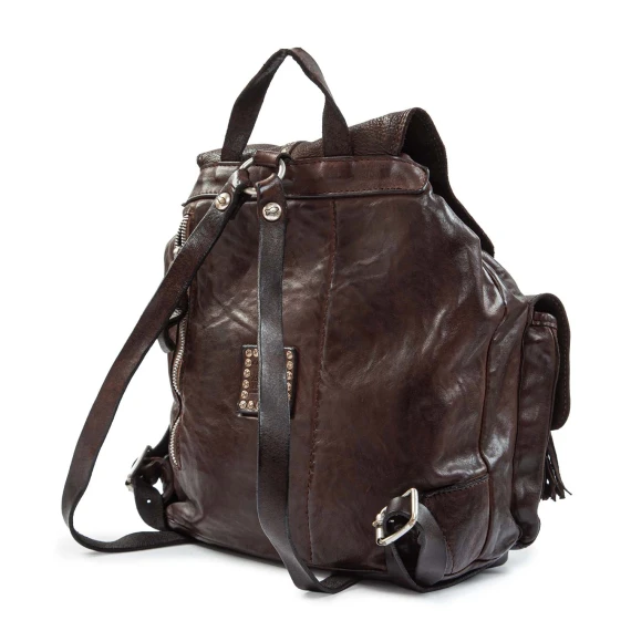VANDA brown leather backpack campomaggi