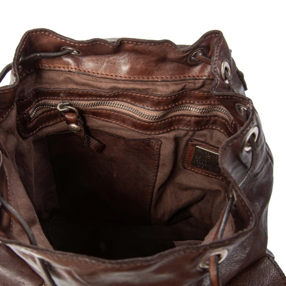 VANDA brown leather backpack campomaggi