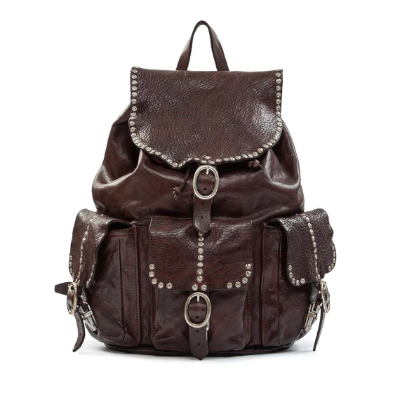 zaino MIRA in pelle marrone campomaggi