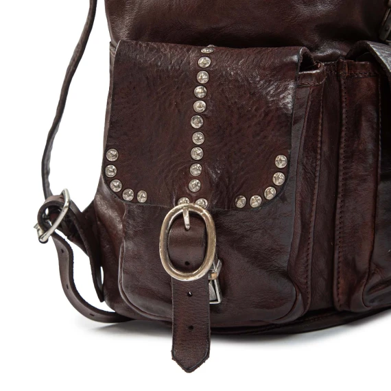 zaino MIRA in pelle marrone campomaggi